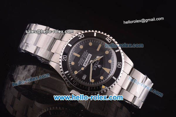 Rolex Submariner Comex Automatic Steel Case and Strap with Black Dial - ETA Coating - Click Image to Close